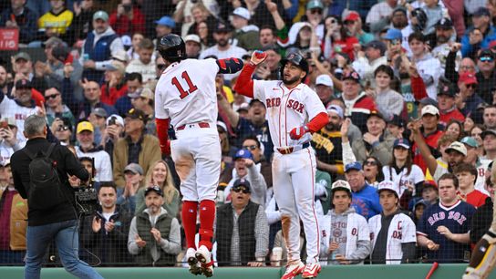 Marcelo Mayer, Willson Contreras lead Red Sox past Padres 5-2 in Fenway home opener taken at Fenway Park. Photo by Eric Canha-Imagn Images
